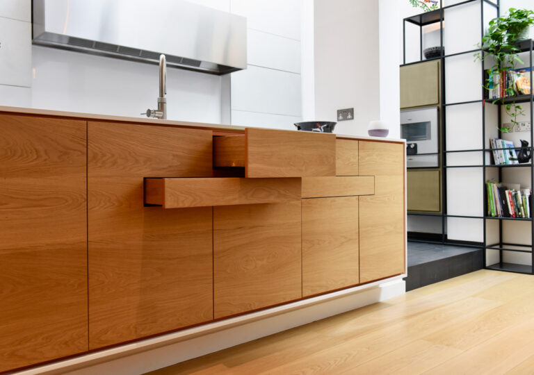 Bespoke handless wardrobe doors and drawers